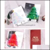 Evenement Feestelijke feestbenodigdheden Home Garden Wenskaarten Kerstkaart -Up -kaart, Leuke 3D Holiday Postcard -christmas Gift, Religious Boxed