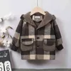 Inverno crianças engrossar roupas bebê meninos meninas algodão com capuz jaqueta outono crianças toddler moda casaco infantil traje casual 211204
