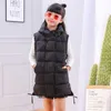 Kind Weste Kinder Oberbekleidung Wintermantel Weste für Kinder Kleidung Mode Warme Baumwolle Teen Baby Mädchen Jacke Eltern-Kind 211203