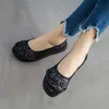 Hakiki Deri Flats Ayakkabı Kadınlar Loafer'larda Kayma Çiçek Rahat Ayakkabılar Kadın 2021 Bahar Yeni Bayan Yaz Flats Deri Ayakkabı