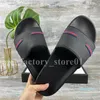 Top Quality Mens Womens Summer Sandals Beach Slide Home Slippers Ladies Flat Sliders Trendy Shoes Print Läder