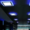 3 modes double couleur Led encastré plafonnier couloir chambre Hall lampe blanc/bleu AC220V Spot pour les lumières de bureau intérieur