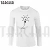 Tarchia New Brand Men's Manica T Shirt a maniche lunghe Homme Homme Hanno buona idea T-shirt in cotone Tee Big Size Plus Boy Beach Wear 210317