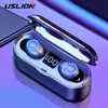 Auricolari stereo senza fili LED Bluetooth 5.0 con microfono per auricolari Samsung Xiaomi con cancellazione del rumore con power bank