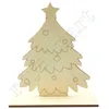 Decorazioni natalizie Bambini che dipingono embrione bianco Tavola di legno fai-da-te Regalo di Natale Decorazione desktop per bambini