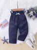 Baby Girl Bow Detail Paper Bag Waist Jeans SHE