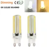 Dimbare LED-lampen 15W E11 / E12 / E14 / E17 / G4 / G9 / BA15D 3014 SMD 152 LED's Droplight Siliconen Body Lamp AC 220 V 110 V Crystal Kroonluchters Licht