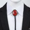 Bolo Ties Western Bolo Tie Denim Bolo Tie Point Opal Knot Bow Tie Suit Shirt Fitting Chain Necklace Bolo HKD230719