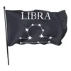 Libra zodíaco 3x5ft bandeiras 100d banners de poliéster interior de alta qualidade de cor vívida ao ar livre com dois gromes de latão