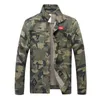 QNPQYX Herren Camouflage Jeansjacke Slim Fit Camo Jean Jacken für Herren Trucker Jacken Oberbekleidung Mantel Größe S-4XL Turn Down 210819