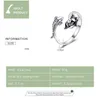 925 Sterling Silver Natural Koi Lotus Open Ring for Women Adjustable Jewelry Statement Anniversary Gift BSR201 211217