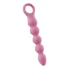 NXY Anal Leksaker Hot Silicone Plug med 10 Vibrationslägen Graduerade Pärlor Teleskopiska Masturbator Vuxna Unisex Sex 1203