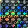 Aangepaste cirkel holografische stickers labels regenboog kleur logo Waterdichte geschenkafdichting fles kan pakket labels elke grootte vormen