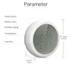 Tuya zigbee sensor inteligente de temperatura e umidade display lcd alimentado por bateria com aplicativo smart life alexa google home a56