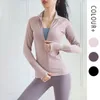 Mulheres jaquetas casacos vestuário roupas faixas meninas outono senhoras esportes corredor fitness yoga jaqueta zíper camisola com dedo carrinho colarinho slim manga longa camisa de mangas compridas