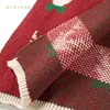 Rouge mignon belle hiver enfant écharpe garçons et filles tricot cerf épais chaud étroit petites écharpes de haute qualité cadeaux de Noël pour enfant