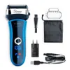 Vattentät Folie Elektrisk rakhyvel Man Body Facial Grooming Electric USB Shaver för män Uppladdningsbar Beard Shaving Machine P0822