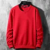 Solid Färg Mäns Hoodies Plus Storlek 8XL 9XL Mens Orange Hoody Vår Höst Pullover Svart Streetwear Oversize Man Sweatshirt Y0809