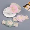 Hair Accessories 10pc 2022 Baby Bowknot Headband Born Flower On Lace Band Children Girl Bows Toddler Infants