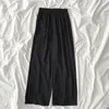 Kimutomo Solid Casual Pants Spring Women Clothing Korean Fashion Elastic High Waist Wide Leg Trousers Outwear Chic 210521