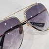 Brand Designer Sungass For Men Luxury Vintage rétro Vintage Fashion Gold Frame Style Summer Sunshes Pilot Forme Pilot de haute qualité U204H