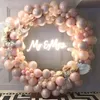 Decorazione per feste oro White Wedding Balloon Circle Children Girny Support Kit Kit Bow Balloons Decor 125m Baloon9306004