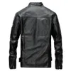 Hiver hommes Pu veste en cuir broderie lettre marque de mode mâle Bomber moto Biker Mans manteau automne vestes en cuir manteau vêtements 4xl