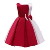 2020 Neues Weihnachtskleid für Mädchen, Blumenflanell, Prinzessin, Hochzeit, Kindertag, Laufsteg, Gastgeber, flauschig, Q0716