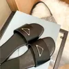 2023 Luxe Designer Mannen Vrouwen Slippers Sandalen Schoenen Glijbaan Zomer Mode Brede Platte Slippers Strand Slippers maat 35-41