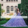 فساتين Charro المكسيكية Vestidos De 15 A￱os Lilac Quinceanera مع مشد كيب زهري مزين بالزهور فستان جميل 16 Abiti Da Cerimonia