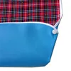 Vattentät Bib Stor MealTime Cloth Protector Avtagbar Handikapphjälp Klädka Cook Tool Plaid Förkläde Scarves