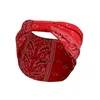 Floral Print Wide Headbands bowknot Sports Yoga Stretch wrap Hairband Hoops women head bands fashion