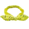 Hårband Nya Kvinnor Suede Soft Solid Print Headbands Vintage Cross Knot Elastic Hairband Bandanas Girls Head Tillbehör