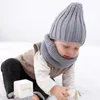 Casquettes chapeaux hiver filles garçons chapeau écharpe ensemble vêtements pour né bavoir bébé enfants crochet aiguille mitaines accessoires enfants chaud doux