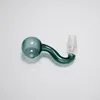 14mm male joint Thick pyrex glass transparent oil burner pipes bowl for rig water bubbler bong adapter tobacco nail 30mm big bowls for smoking with 6 colors