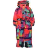 Children's Winter Outdoor Jumpsuit Ski Suit Wind à prova de vento à prova de neve Água mais veludo Espessamento 211109