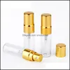 Inne domowe sundries Home Garden L aluminium ER na butelkę Przenośne Mini Travel Glass Butelki Atomizer 3 Kolor Próbki Parefum Drop