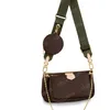 Bolsas crossbody 3 em 1 Bolsas femininas Bolsas de couro Clutch Mochila Carteira Moda Fannypack 44840 com caixa