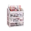 Boîtes de rangement bacs 2021 maquillage organisateur tiroirs en plastique cosmétique boîte bijoux conteneur maquillage étui porte-brosse organisateurs