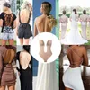 Kobiety Backless Bra Body Shapewear Bez Szwu U Plunge Bodysuit Bridal Thong Shaper Body Gorset Do Wedding Odchudzanie Bielizna H1018