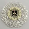 Orologi da parete 60 cm arabo in stile musulmano orologio acrilico specchio di moda quarzo orologio decorazioni per la casa soggiorno