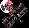 Najlepsze Style Multi-Style Dżetów Nail Dhinestones 3D Crystal AB Clear Paznokci Kamienie Gems Pearl DIY Nail Art Decorations Gold Silver Rivet Rhinestone