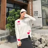 Loose Casual Computer Knitted Full Embroidery Women Sweaters and Pullovers Winter/autumn 5199 50 210508