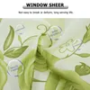 Gardin Drapes 1pc Polyester Window Sheer Decoration för vardagsrum