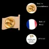 10 pcs França Francês World World Epoxy Medalha Bandeira Lapela Pin Badge Broche