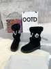 SNOWDROP FLAT ANKLE BOOT Women designer luxury wool snow boots A4