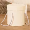 Round Flower Paper Boxes Lid Hug Florist Flower Hold The Bucket Gift Packaging Box Gift Candy Bar Party Wedding Gift Storage Box