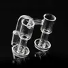 Double head Terp vacuum quartz banger nail Smoke newest style for dab rig Glass Water Bongs Hookahs fit Pearl Bead