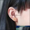 Stud Earrings Jewelry 18Kgp Rose Gold Color Titanium Steel Camellia Classic 316L Stainless For Women Note Fade (Ge105)1 Drop Delivery 2021 D