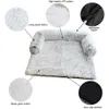 New Soft Plush Cat Mat Sofá Calmagem Cama Ultra Pele Lavável Pad Lavável Cobertor S Almofada Móveis Protetor PET H0929